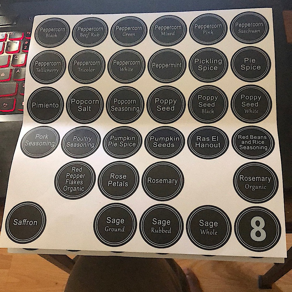 Seasoning Labels - Picture 8 of 10